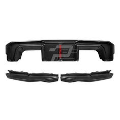SQ Style Carbon Fiber Rear Diffuser Set With Brake Light V2 - BMW M3 G80 G81