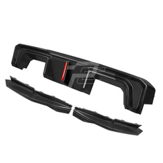 SQ Style Carbon Fiber Rear Diffuser Set With Brake Light V2 - BMW M3 G80 G81