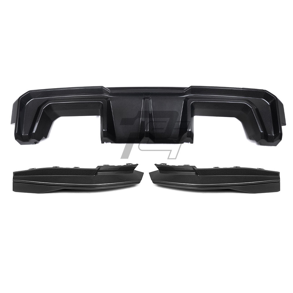SQ Style Carbon Fiber Rear Diffuser Set V2 - BMW M4 G82 G83