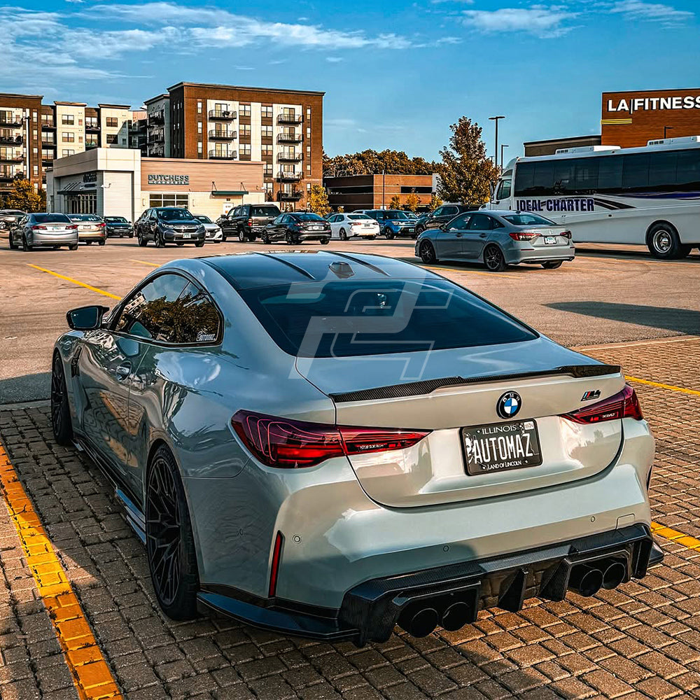 SQ Style Carbon Fiber Rear Diffuser Set V2 - BMW M4 G82 G83
