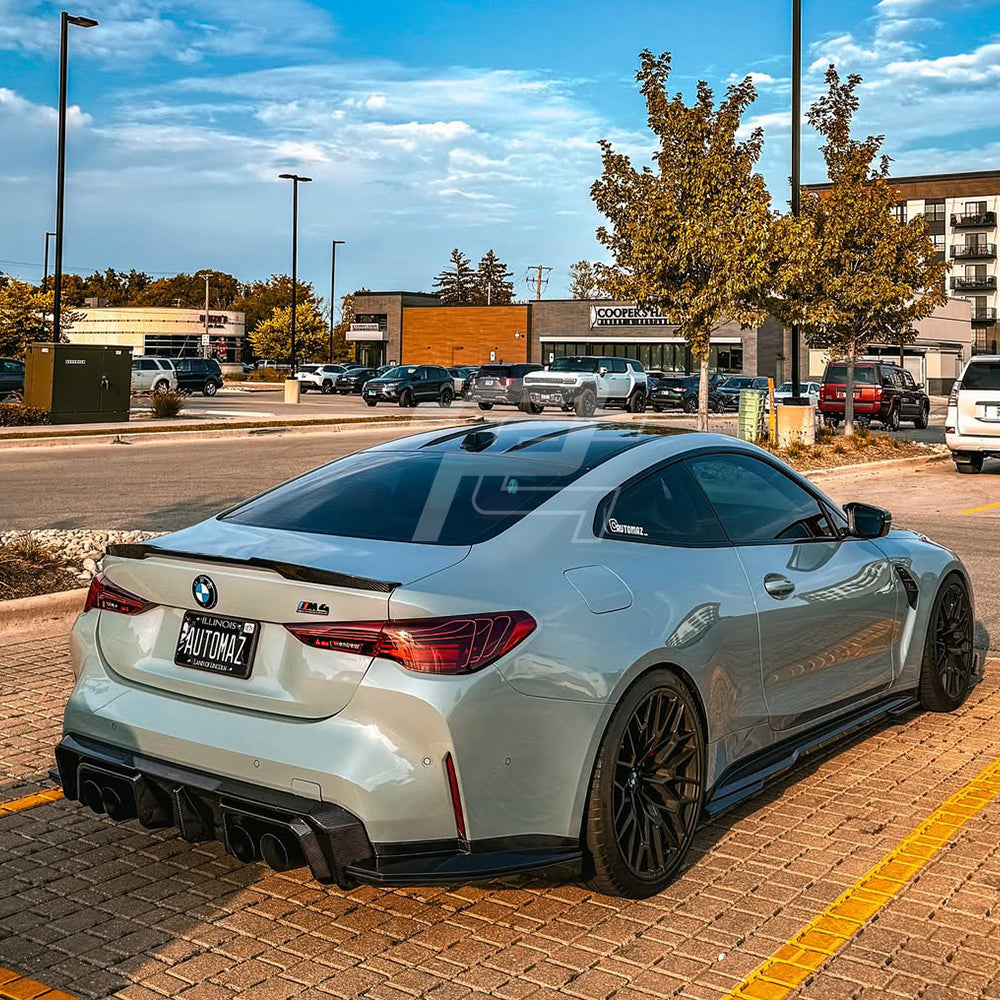 SQ Style Carbon Fiber Rear Diffuser Set V2 - BMW M4 G82 G83