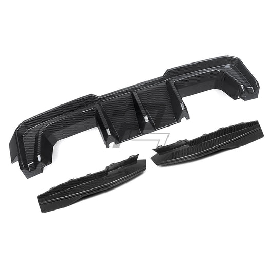 SQ Style Carbon Fiber Rear Diffuser Set V2 - BMW M4 G82 G83
