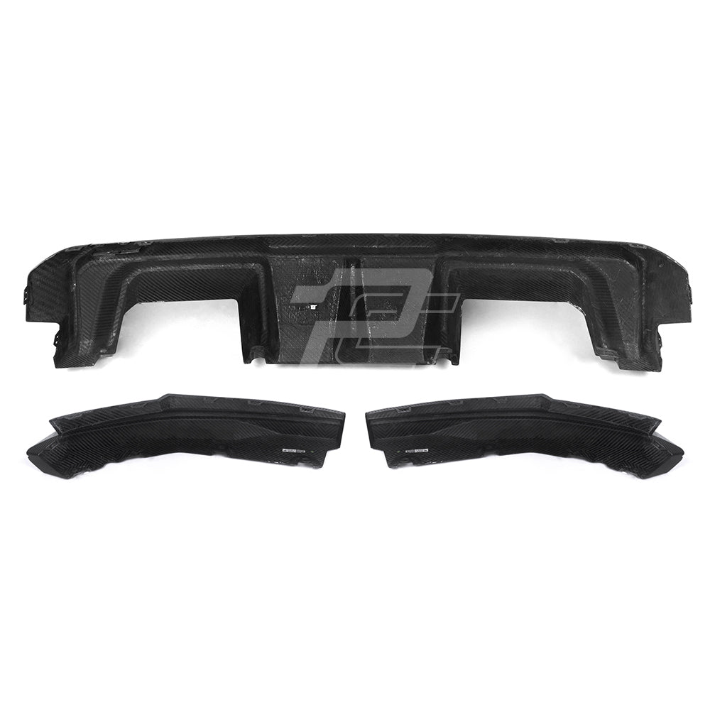 SQ Style Carbon Fiber Rear Diffuser Set V2 - BMW M4 G82 G83