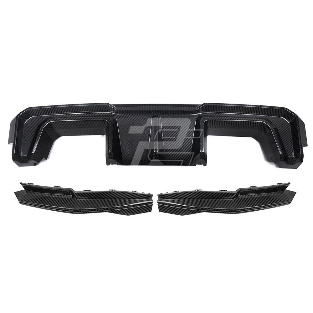 SQ Style Carbon Fiber Rear Diffuser Set V2 - BMW M3 G80 G81