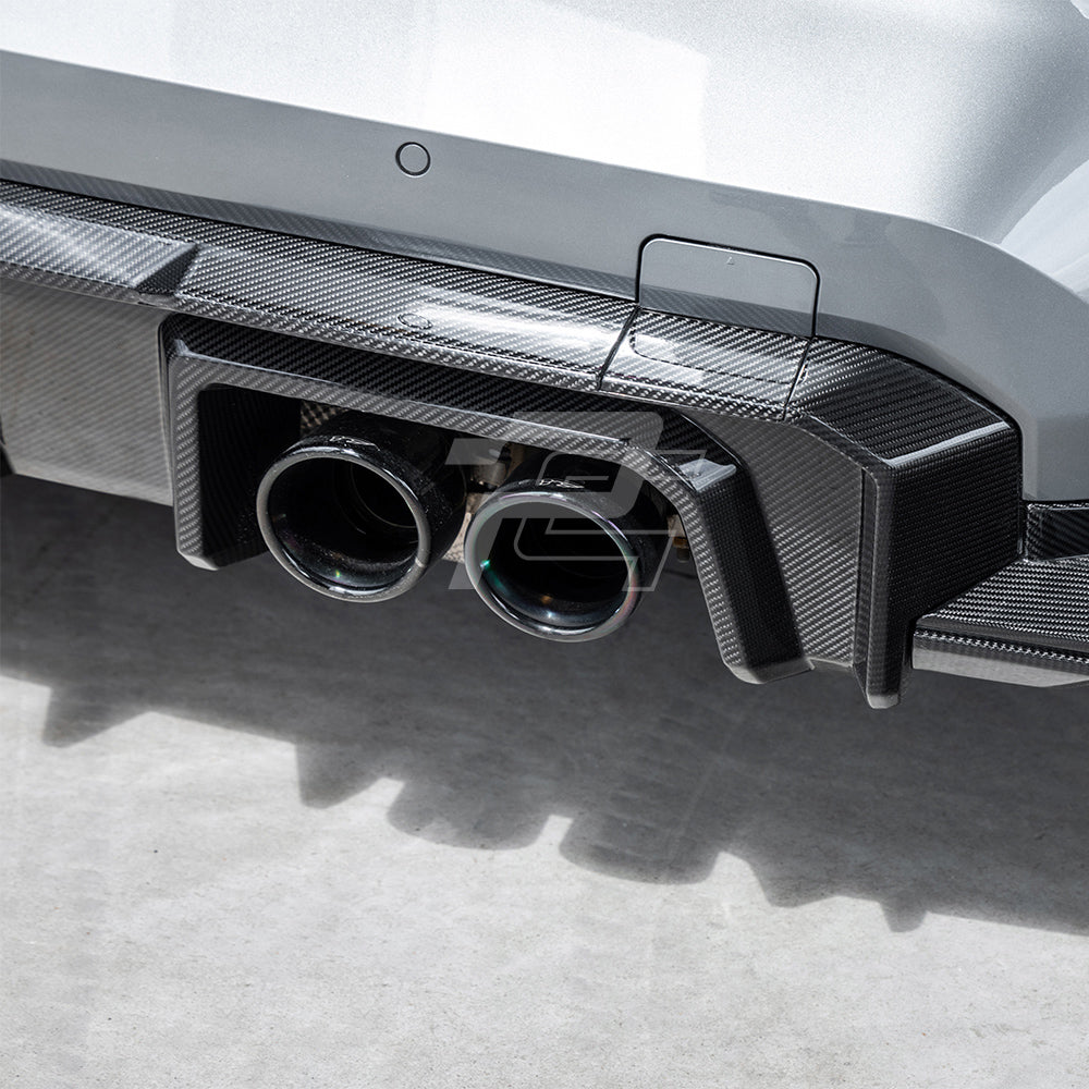 SQ Style Carbon Fiber Rear Diffuser Set V2 - BMW M3 G80 G81