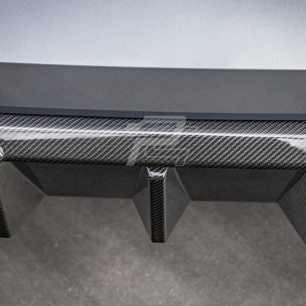 SQ Style Carbon Fiber Rear Diffuser Set V2 - BMW M3 G80 G81