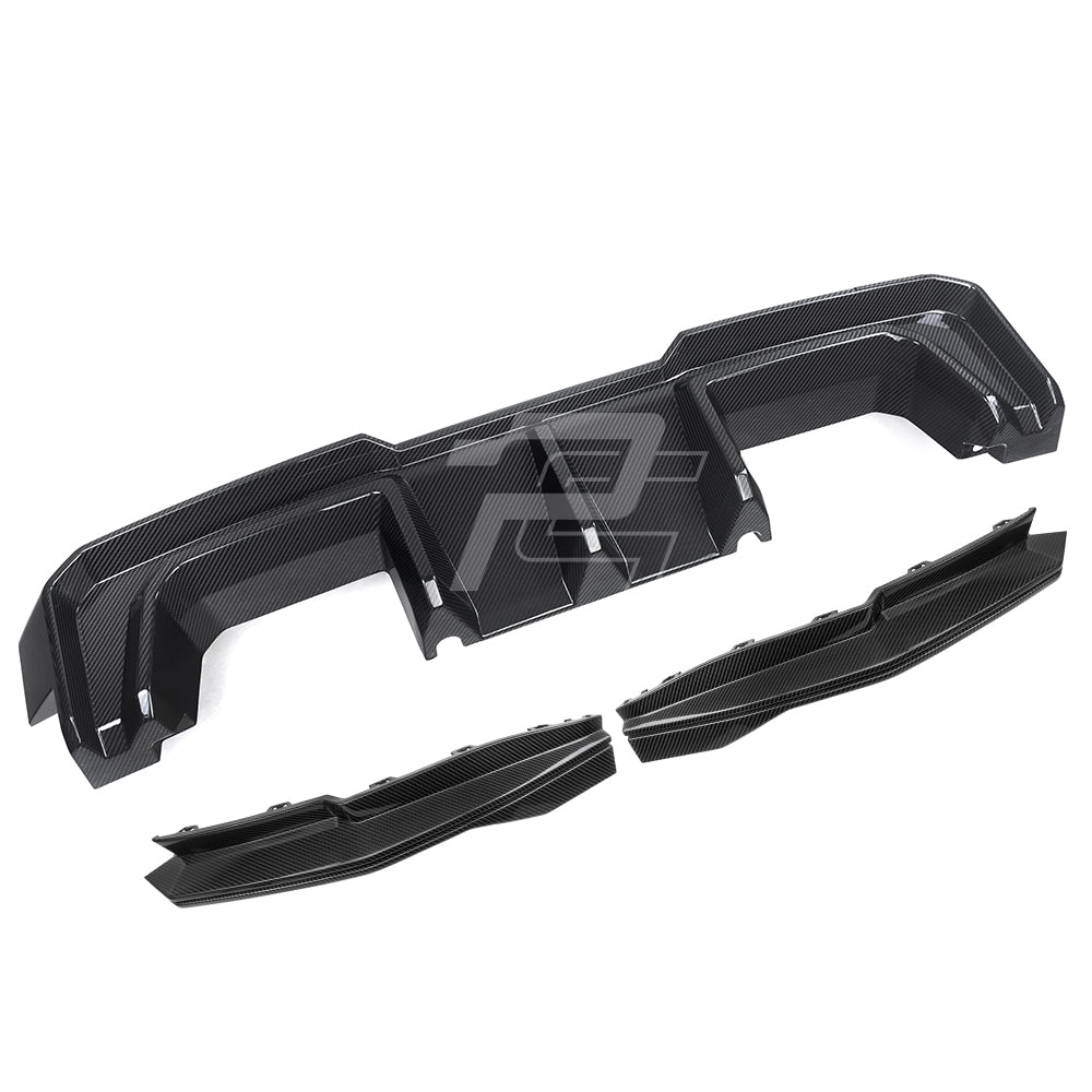 SQ Style Carbon Fiber Rear Diffuser Set V2 - BMW M3 G80 G81