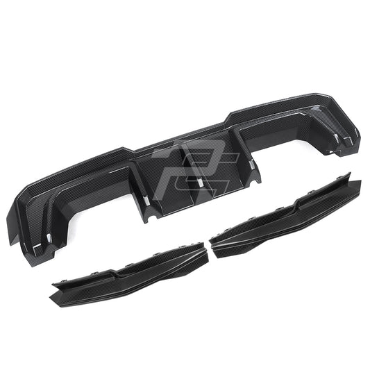SQ Style Carbon Fiber Rear Diffuser Set V2 - BMW M3 G80 G81