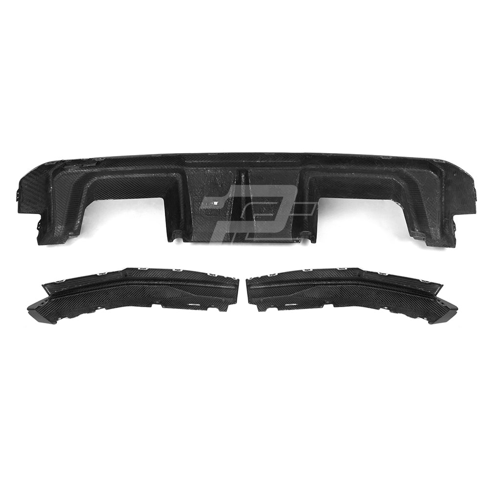 SQ Style Carbon Fiber Rear Diffuser Set V2 - BMW M3 G80 G81