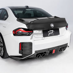 SQ Style Carbon Fiber Rear Diffuser With Brake Light V3 - BMW M2 G87