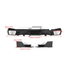SQ Style Carbon Fiber Rear Diffuser - BMW X5 G05