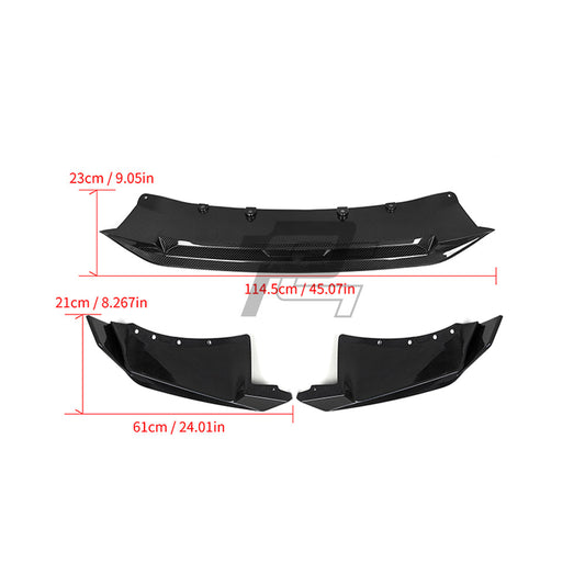 SQ Style Carbon Fiber Front Lip - BMW X5 G05 LCI