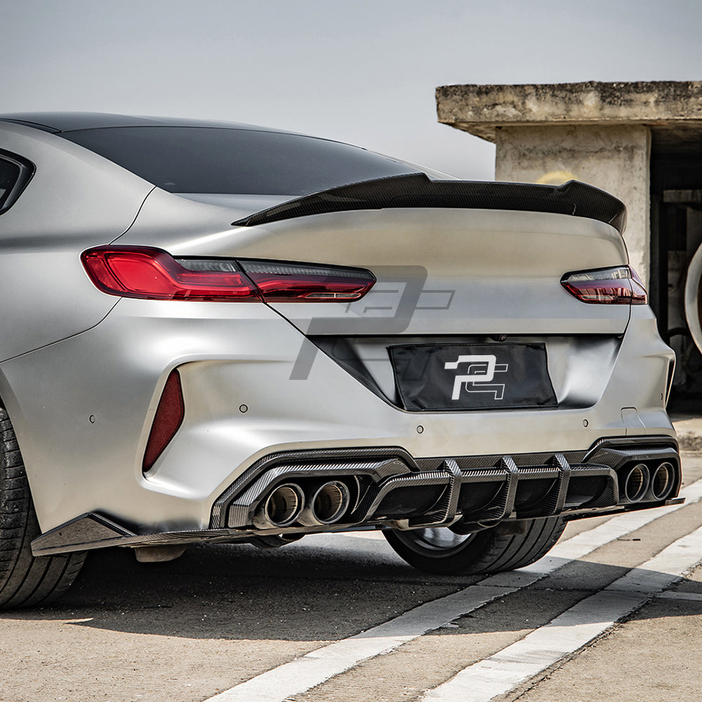 SQ Style Carbon Fiber Diffuser - BMW M8 F91 & F92