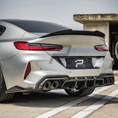 SQ Style Carbon Fiber Diffuser - BMW M8 F91 & F92