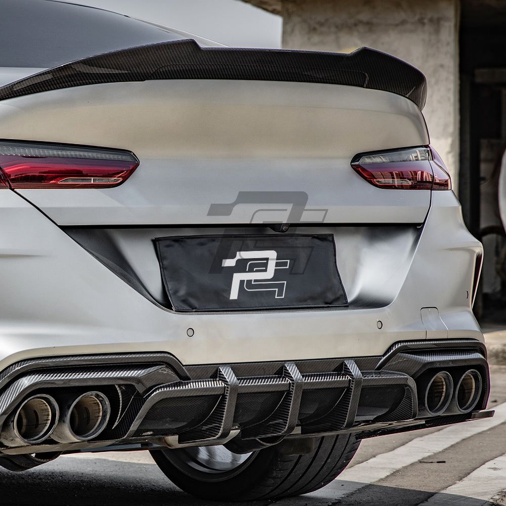 SQ Style Carbon Fiber Diffuser - BMW M8 F91 & F92