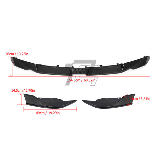 SQ Style Carbon Fiber Front Lip - BMW M8 F91 & F92 & F93