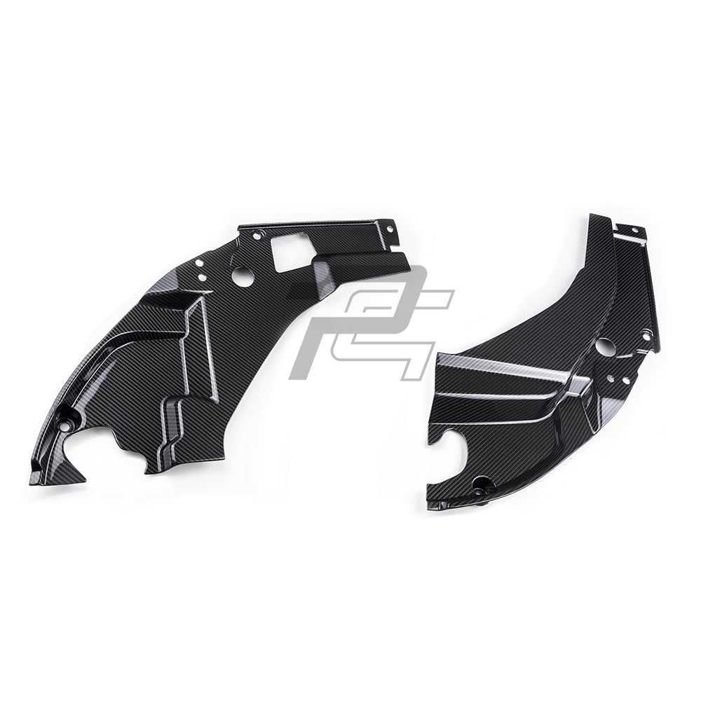 Dry Carbon Fiber Engine Headlight Cover Panel Trims - BMW M2 G87