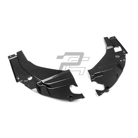 Dry Carbon Fiber Engine Headlight Cover Panel Trims - BMW M2 G87