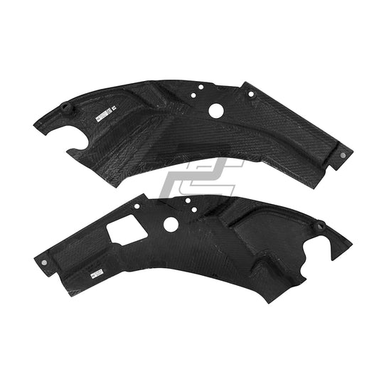 Dry Carbon Fiber Engine Headlight Cover Panel Trims - BMW M2 G87