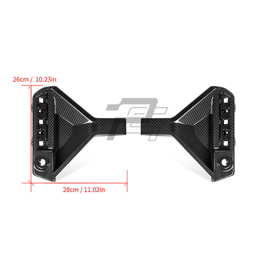 SQ Style Carbon Fiber Rear Bumper Trim Attachments - BMW M2 G87
