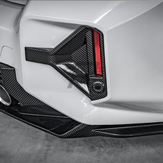 SQ Style Carbon Fiber Rear Bumper Trim Attachments - BMW M2 G87