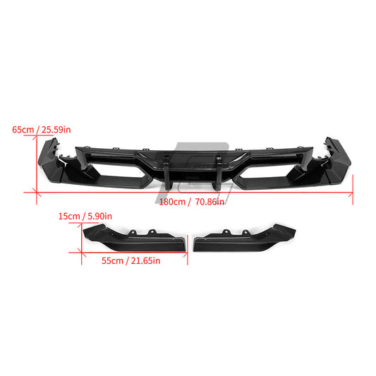 SQ Style Carbon Fiber Rear Diffuser V1 - BMW M2 G87