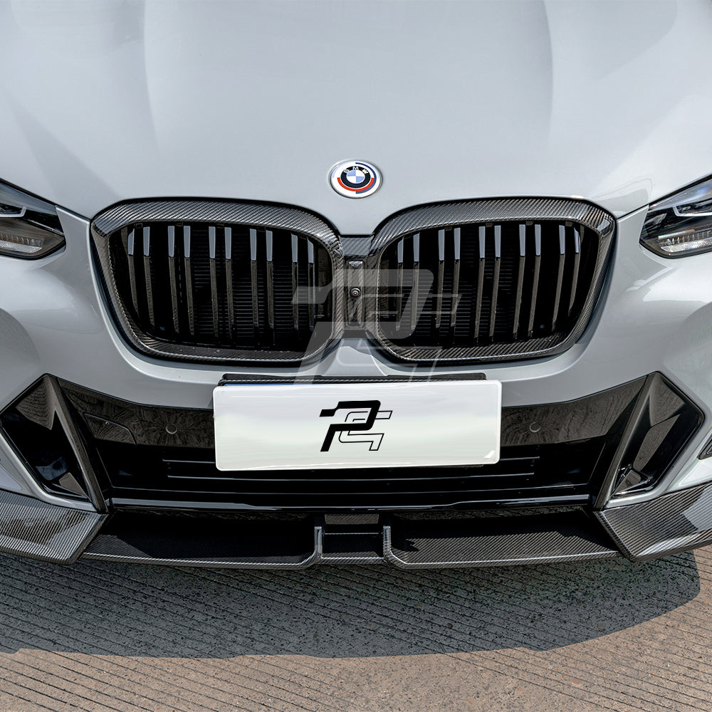 SQ Style Carbon Fiber Front Lip V2 - BMW X3 G01 LCi & X4 G02 LCI