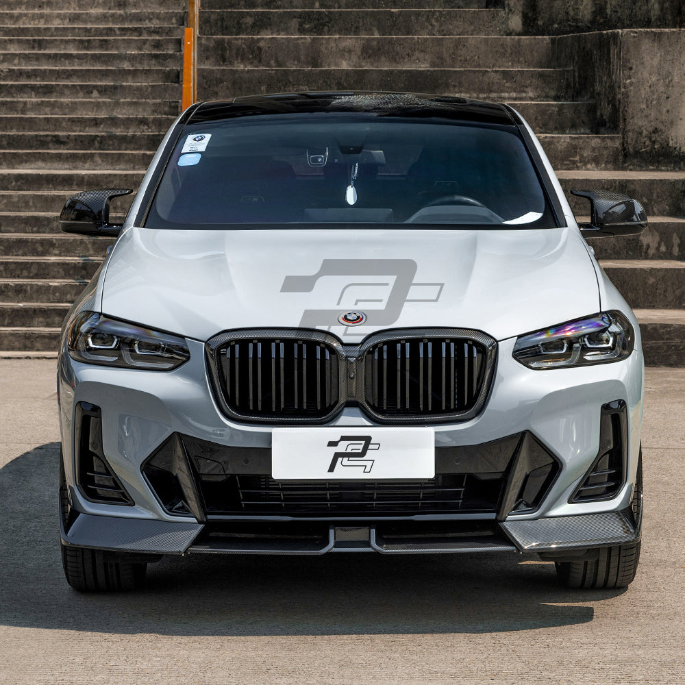 SQ Style Carbon Fiber Front Lip V2 - BMW X3 G01 LCi & X4 G02 LCI