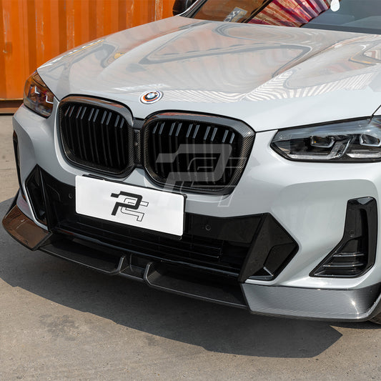 SQ Style Carbon Fiber Front Lip V2 - BMW X3 G01 LCi & X4 G02 LCI