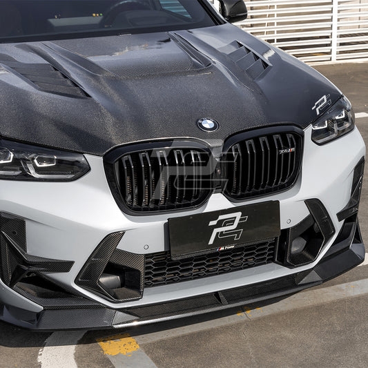 SQ Style Carbon Fiber Front Lip V2 - BMW X3M F97 LCI & X4M F98 LCI