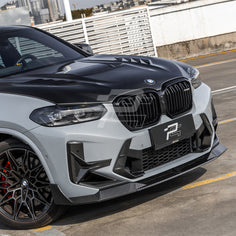 SQ Style Carbon Fiber Front Lip V2 - BMW X3M F97 LCI & X4M F98 LCI