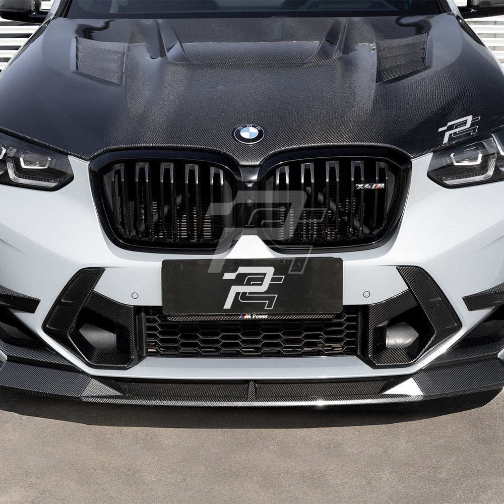 SQ Style Carbon Fiber Front Lip V2 - BMW X3M F97 LCI & X4M F98 LCI