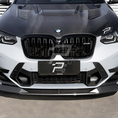 SQ Style Carbon Fiber Front Lip V2 - BMW X3M F97 LCI & X4M F98 LCI