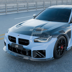 SQ Style Carbon Fiber Vented Front Hood - BMW M2 G87 & 2 Series G42