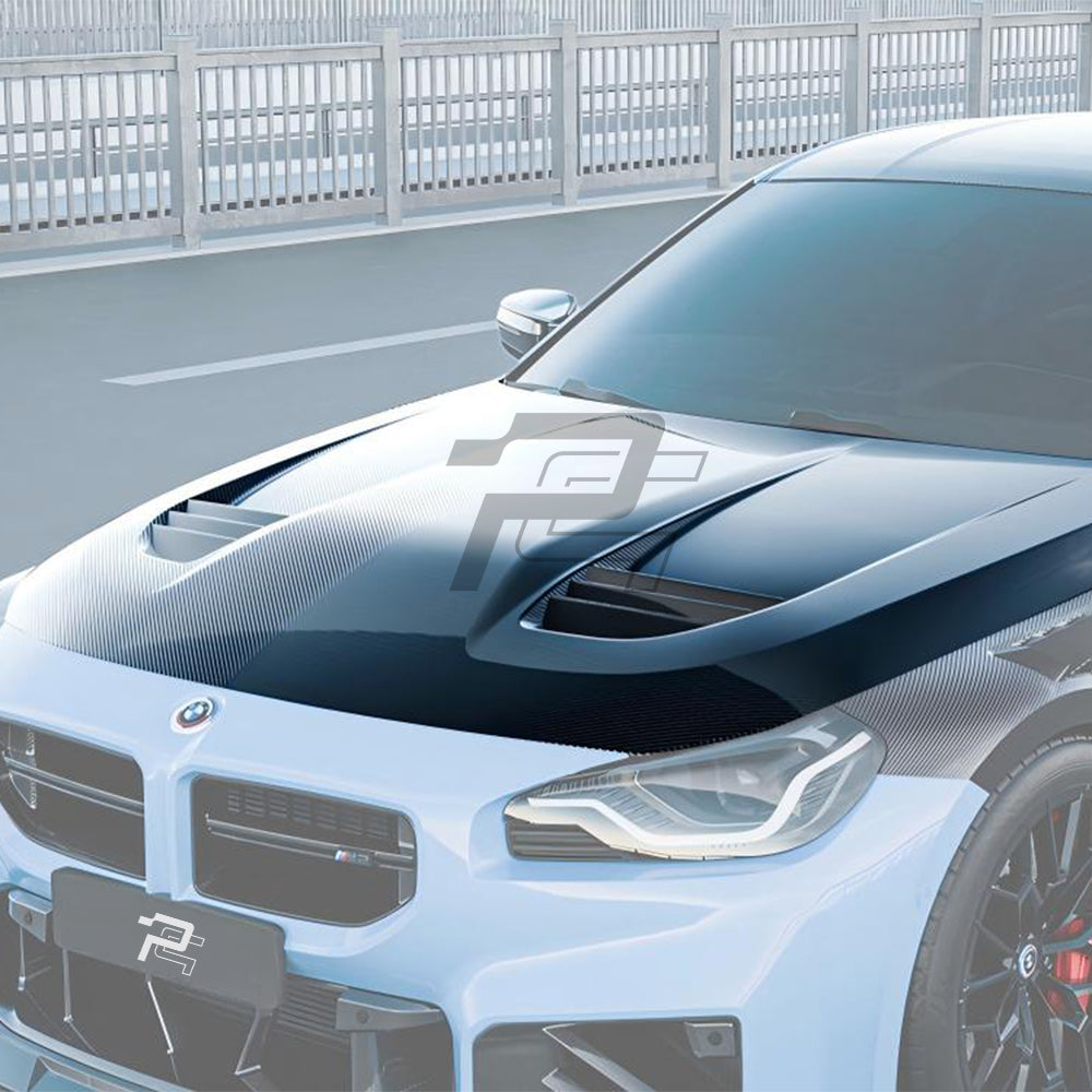 SQ Style Carbon Fiber Vented Front Hood - BMW M2 G87 & 2 Series G42