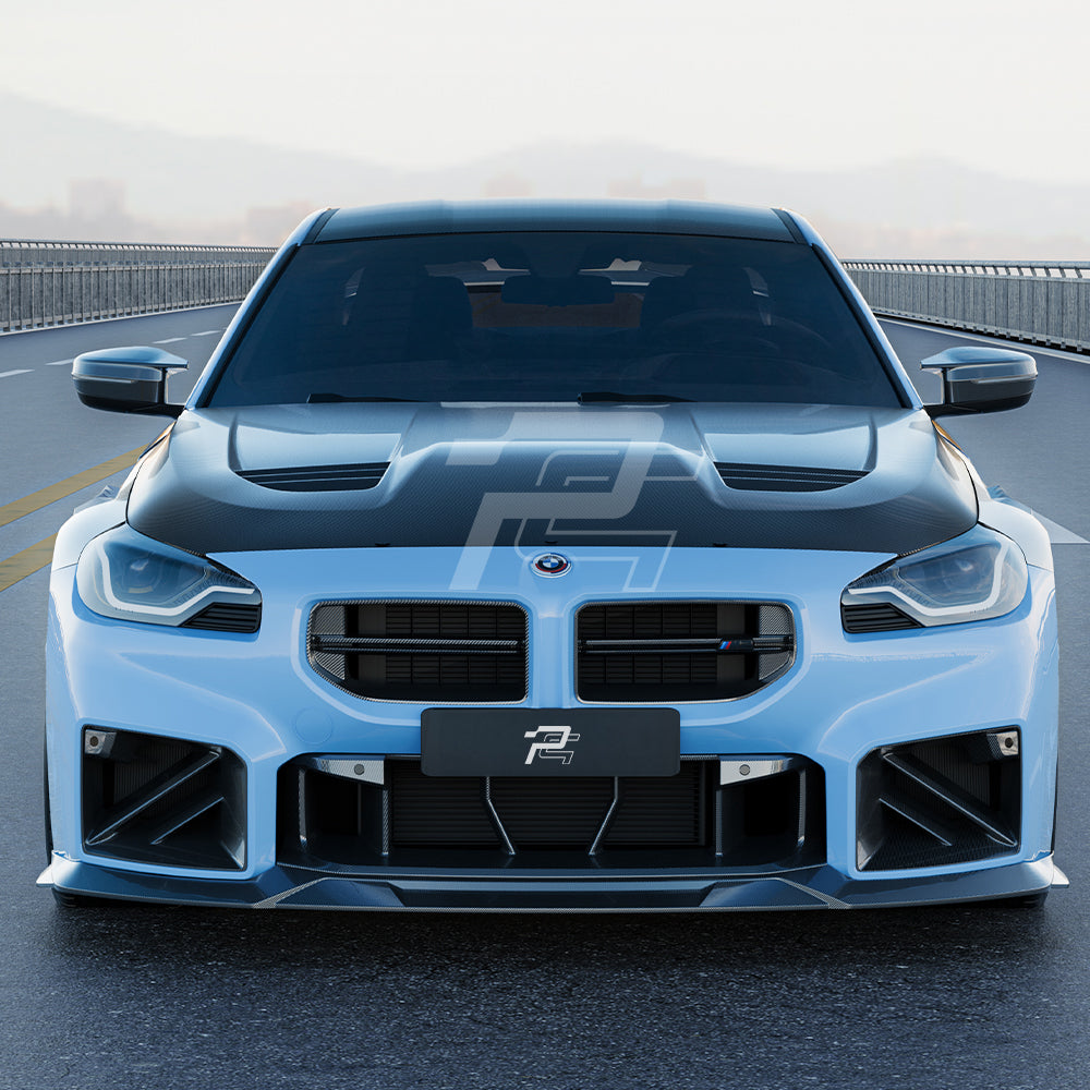 SQ Style Carbon Fiber Vented Front Hood - BMW M2 G87 & 2 Series G42