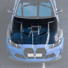 SQ Style Carbon Fiber Vented Front Hood - BMW M3 G80/G81 & M4 G82/G83