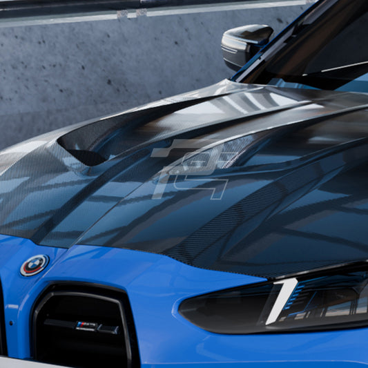 SQ Style Carbon Fiber Vented Front Hood - BMW M3 G80/G81 & M4 G82/G83