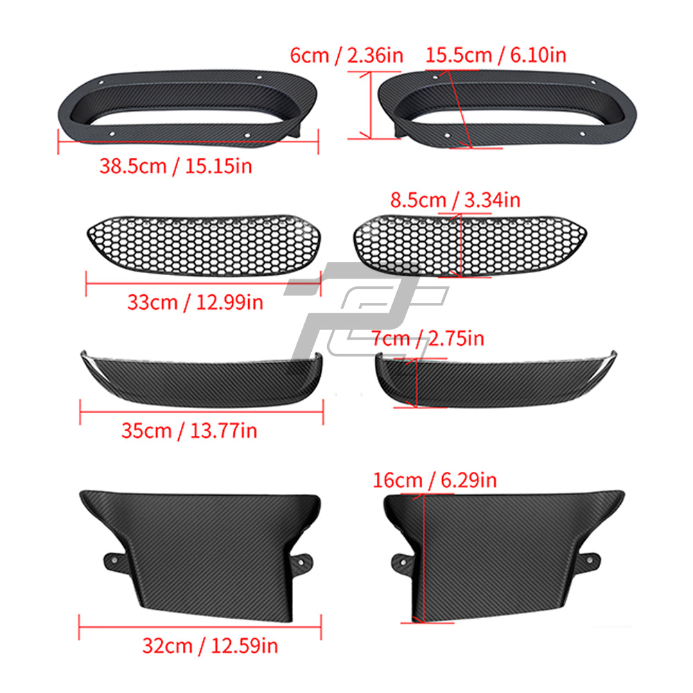 SQ Style Carbon Fiber Vented Front Hood - BMW M5 G90 G99 & 5 Series G60