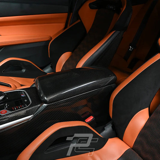Carbon Fiber Center Console Armrest Cover - BMW M2 G87 & M3 G80/G81 & M4 G82/G83