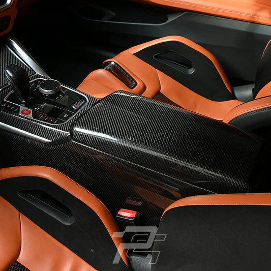 Carbon Fiber Center Console Armrest Cover - BMW M2 G87 & M3 G80/G81 & M4 G82/G83