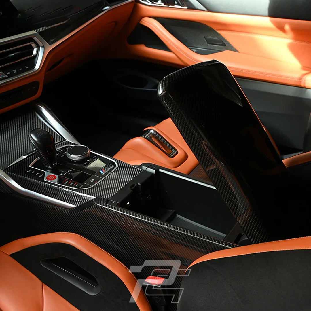 Carbon Fiber Center Console Armrest Cover - BMW M2 G87 & M3 G80/G81 & M4 G82/G83