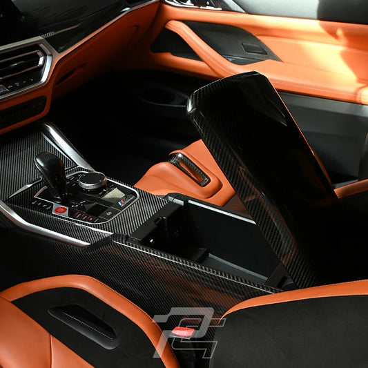 Carbon Fiber Center Console Armrest Cover - BMW M2 G87 & M3 G80/G81 & M4 G82/G83