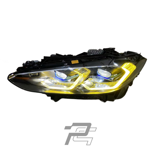CSL Yellow/White Switchable DRL Laser Headlights - BMW M3 G80/G81 & M4 G82/G83 & 4 Series i4 G22/G23/G26