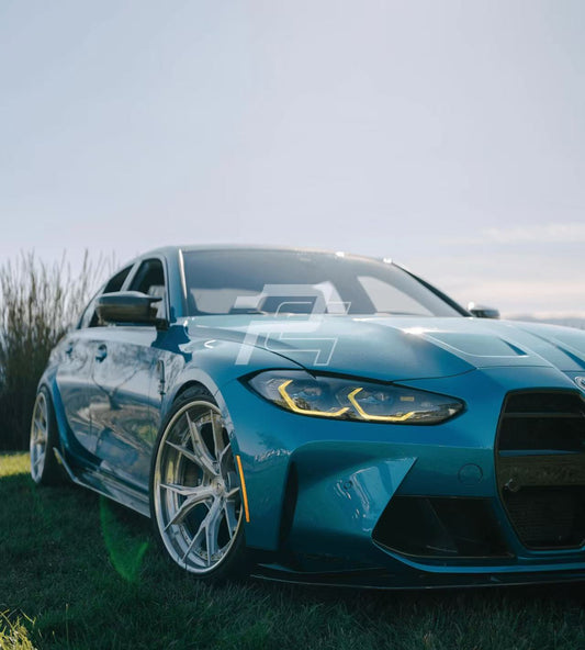 CSL Yellow/White Switchable DRL Laser Headlights - BMW M3 G80/G81 & M4 G82/G83 & 4 Series i4 G22/G23/G26