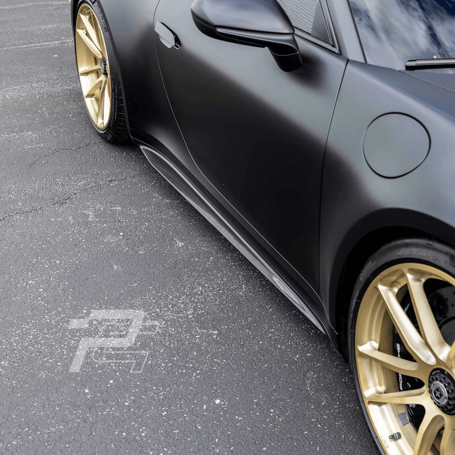 GT3 Style Dry Carbon Fiber Side Skirt - Porsche 911 992 Carrera/4/S/T/4S/Targa/GTS/GT3
