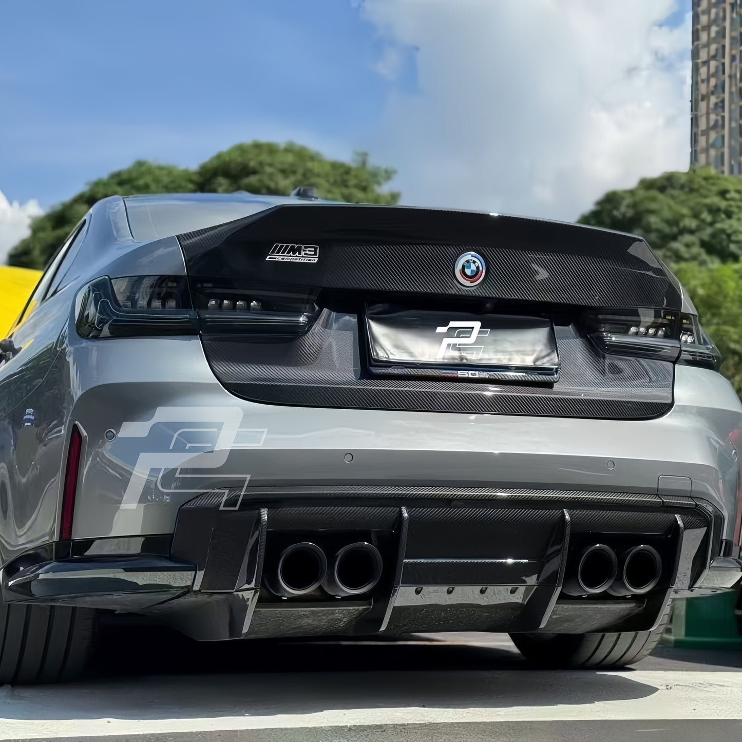 RSC Style Dry Carbon Fiber Rear Diffuser 7 Piece Kit - BMW M3 G80/G81 & M4 G82/G83