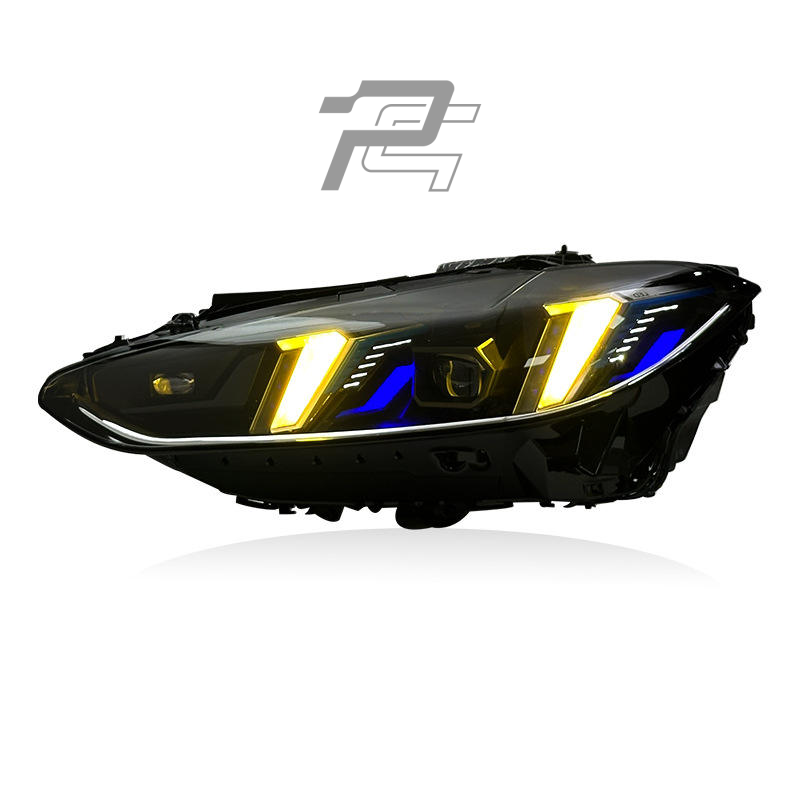 Snake Eye Yellow/White Switchable DRL LCI Facelift LED Headlights - BMW M3 G80/G81 & M4 G82/G83 & 4 Series G22/G23/G26
