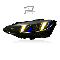 Snake Eye Yellow/White Switchable DRL LCI Facelift LED Headlights - BMW M3 G80/G81 & M4 G82/G83 & 4 Series G22/G23/G26