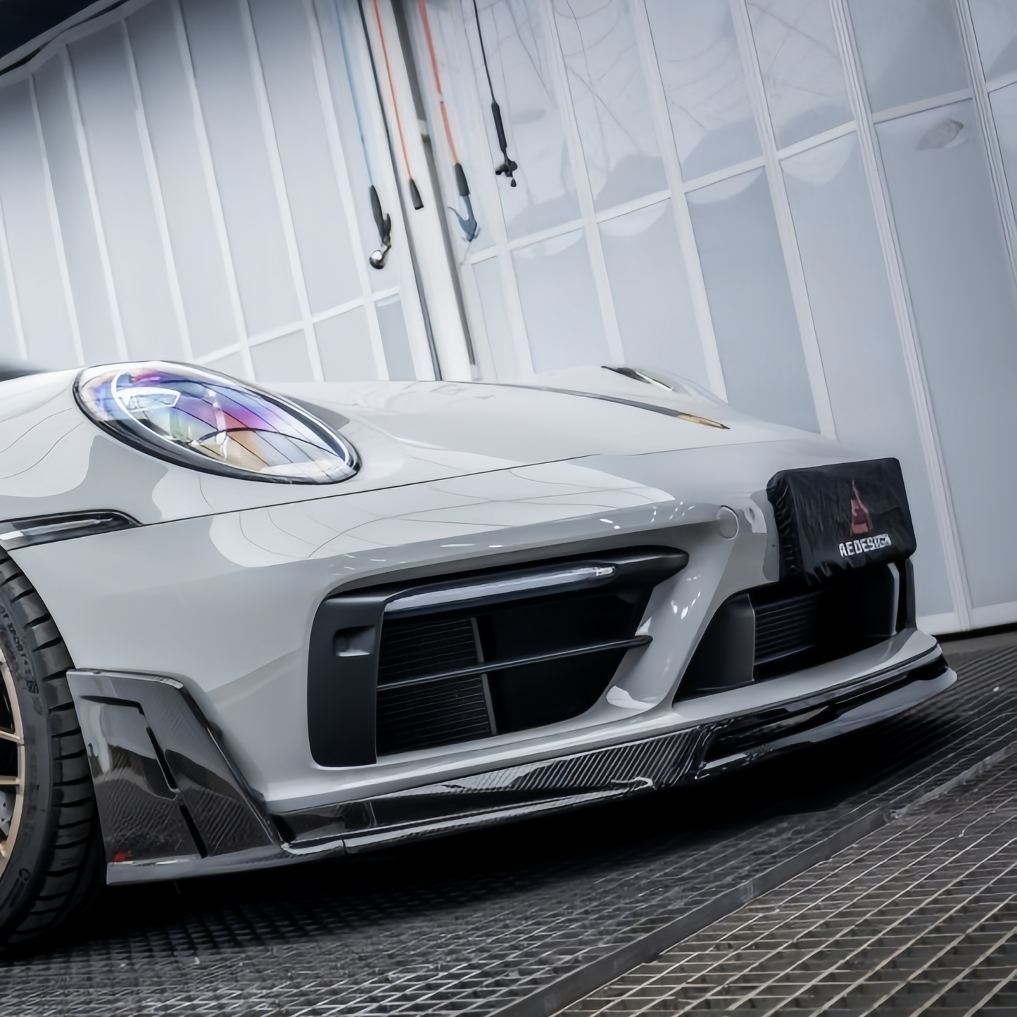 AE Style Dry Carbon Fiber Front Lip – Porsche 911 992.1 Carrera / S / 4 / 4S / T / GTS